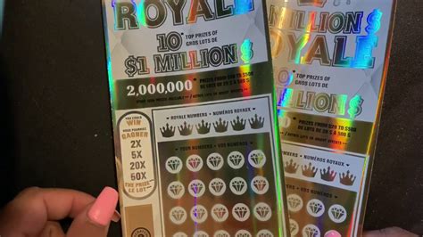 1 Million Royale Olg Scratch Ticket Ontario Lottery And Gaming Youtube