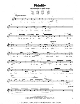 Fidelity Easy Guitar Print Sheet Music Now