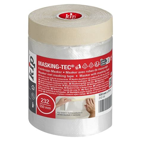 Kip Masker Met Masking Tape Rol 33 M X 55 Cm Enkelzijdige Afplakrand