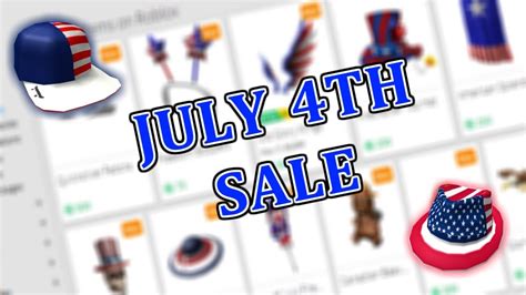 Roblox July 4th Sale 2018 Youtube