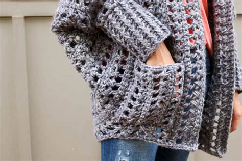 Easy Chunky Crochet Sweater Free Pattern From Make And Do Crew