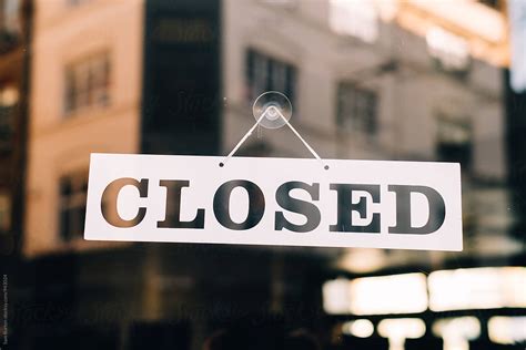 Closed Sign By Stocksy Contributor Sam Burton Stocksy