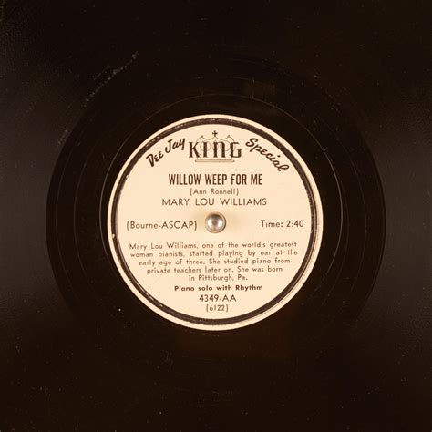 WILLOW WEEP FOR ME : MARY LOU WILLIAMS : Free Download, Borrow, and