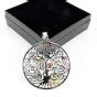 Pendentif Yddgrasil Arbre De Vie Chakras Swarovski Bijou Sacr