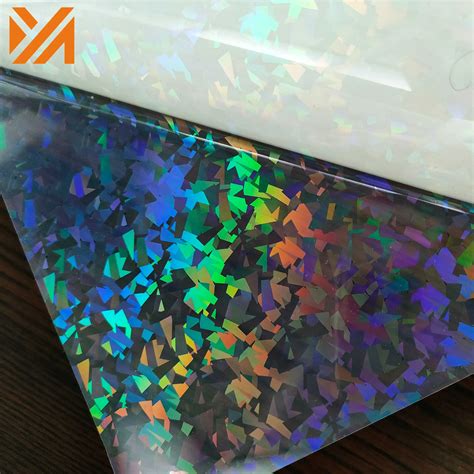 Holographic Film Lamination Vinyl Sheet Cold Holographic Star Self