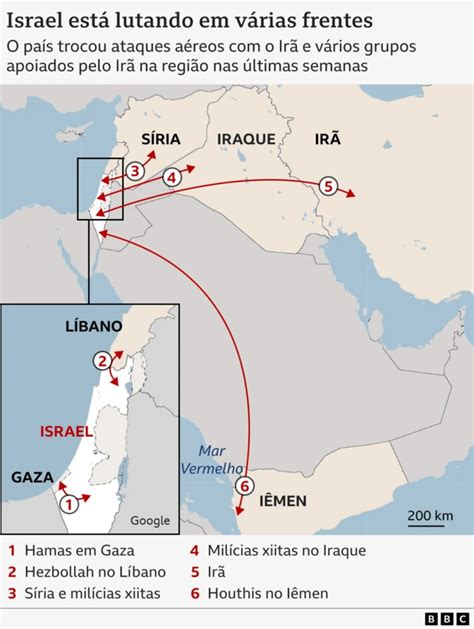 Israel X Hezbollah Ir E Hamas Mapas Que Explicam A Guerra Bbc