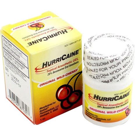 Hurricaine® Topical Anesthetic Gel 1 Oz Jar Wild Cherry Ace Southern