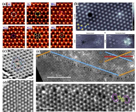 Typical Defects In 2D Materials A Point Defects Observed By STEM In