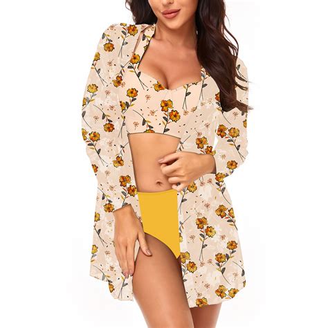 Tobchonp Bathing Suit Women Push Up Women Clothing Summer Floral Print