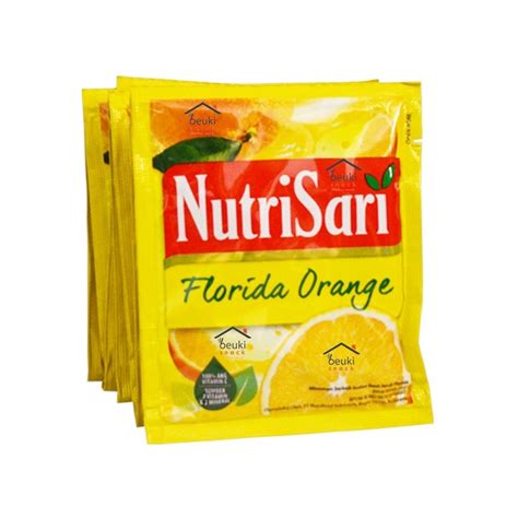 Nutrisari Florida Orange 10 Sachet 14gr Nutrisari Shopee Malaysia