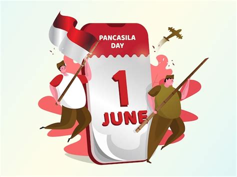 Ilustraci N De La Celebraci N Del De Junio D A Nacional De Pancasila