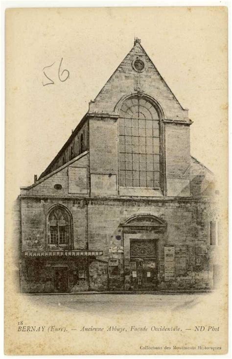 Ressource Bernay Ancienne Abbaye Façade Occidentale Mnesy