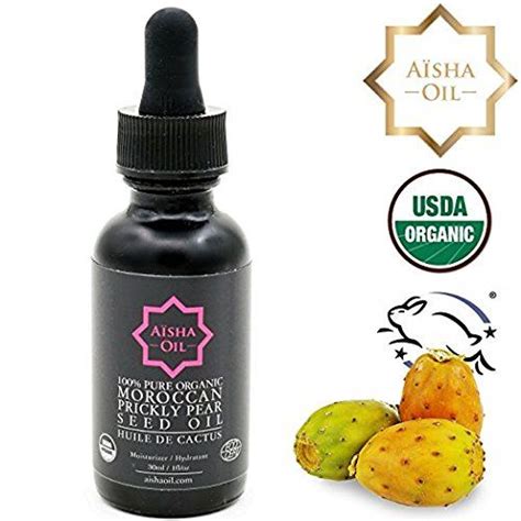 Pure Organic Moroccan Prickly Pear Seed Oil Cold Pressed Cactus