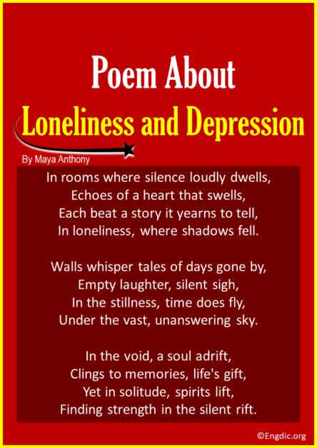 10 Best Poems about Loneliness And Depression - EngDic