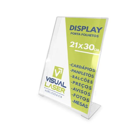 Display Porta Folha A Balc O Mesa Card Pio Petg Folder No Shoptime