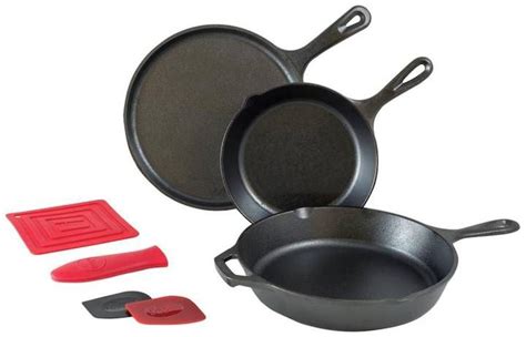 Lodge Logic Pc Cast Iron Essential Skillet Set