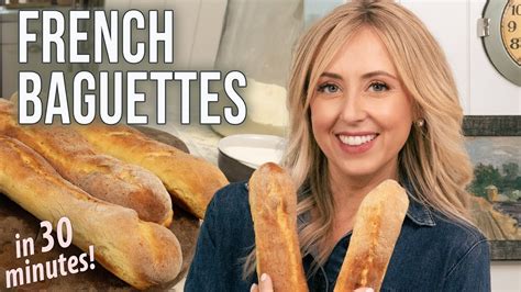 French Baguettes In Only 30 Minutes Recipe From France Youtube