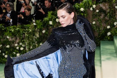 Rebecca Ferguson MET GALA 2024 Red Carpet Fashion Style Thom Browne Tom