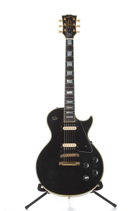 1976 Gibson Les Paul Custom Ebony Black Beauty Guitar Chimp