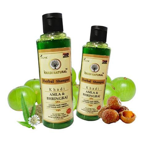 Buy Khadi Natural Herbal Amla Bhringraj Shampoo Ml Nourishing Hair