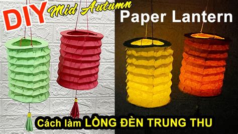 Cách làm Lồng Đèn Trung Thu bằng giấy xếp DIY mid Autumn paper