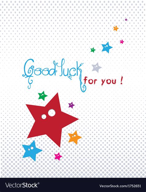 Good luck greeting card Royalty Free Vector Image