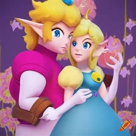 Princess Peach And Link Swap Costumes In A Fun Crossover On Craiyon