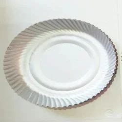 Inch Disposable Paper Plate At Rs Piece Silver Paper Dish In