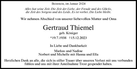 Kondolenzbuch Von Gertraud Thiemel ZVW Trauer