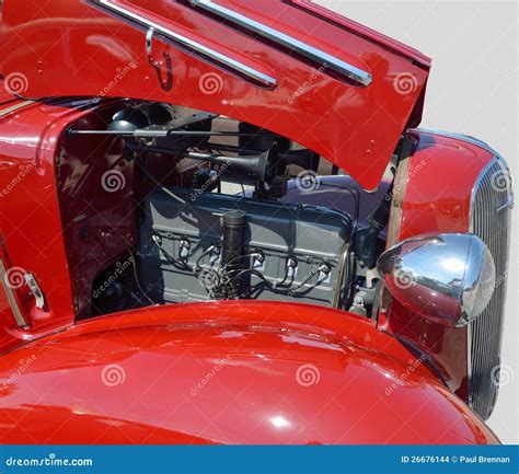 Vintage Car Showing Engine Stock Photo Image Of Transport 26676144