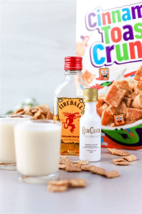 Cinnamon Toast Crunch Shot Rumchata And Fireball Bits And Bites