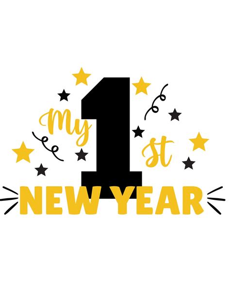 Babys First New Year Png Svg My First New Year Etsy