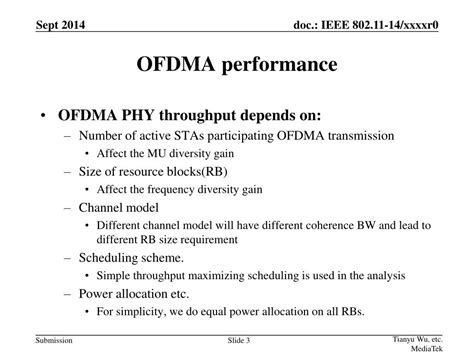 Ppt Ofdma Performance Analysis Powerpoint Presentation Free Download