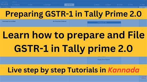 How To Prepare Gstr In Tally Prime And File Gstr At Gst Portal