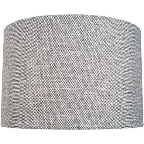 Abat Jour Tambour Moderne Et L Gant En Tissu De Lin Gris Clair De