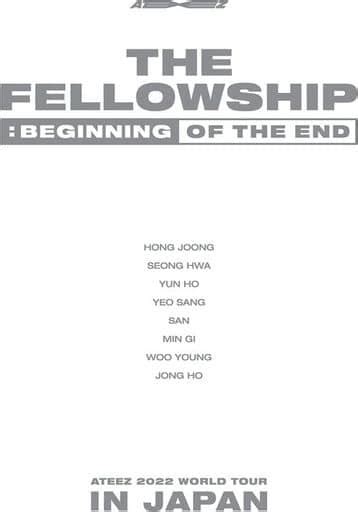 Yoraku Blu Ray Disc Ateez Ateez World Tour The Fellowship