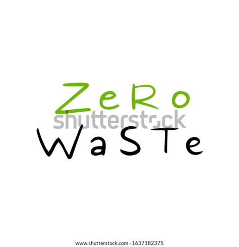 Hand Drawn Doodle Lettering Go Green Stock Vector Royalty Free