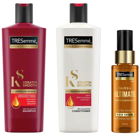 Buy Tresemme Gloss Ultimate Ultra Shine Hair Serum 50ml With Macadamia Oil And Tresemme Keratin