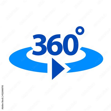 360 Degrees Icon Concept Design Icon 360 Degrees 360 Degrees Rotation