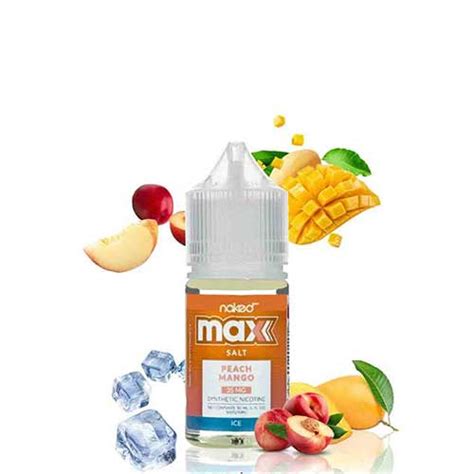 Peach Mango Ice Salt Naked Max Xtra Ecig NKD 100 MAX Salt Al Ain