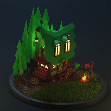 Artstation 3d House