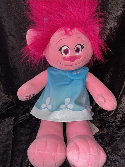 Troll Build A Bear Dreamworks Trolls Princess Poppy 23” Plush Doll With Dress Ebay