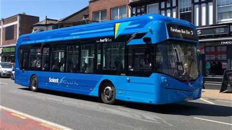 Short Bus Ride On The Electric Bus Solent Electric Route Youtube