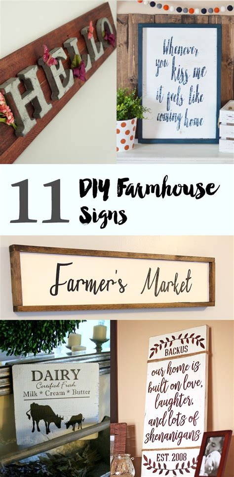 11 DIY Farmhouse Signs | Farmhouse diy, Farmhouse signs, Diy crafts