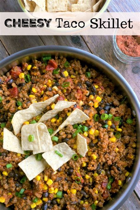 Quick And Flavorful Cheesy Taco Skillet Recipe