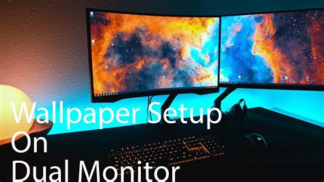 How To Setup Wallpaper On Two Monitors Landscape And Portrait YouTube