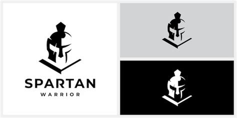 Espartano guerreiro logo design inspiração ícone símbolos vetor eps 10