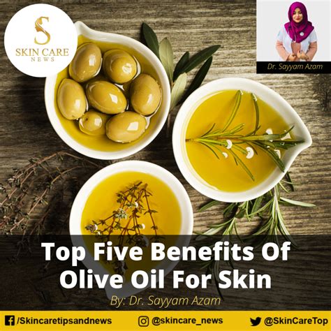 Top Five Benefits Of Olive Oil For Skin