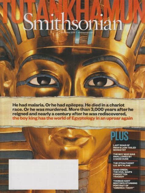 Smithsonian December 2014 Tutankhamun King Tut Magazine History