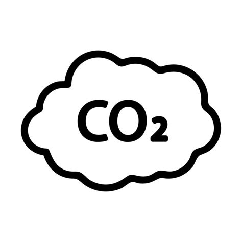 Carbon Dioxide Icon Vector Isolated Contour Symbol Illustration 9951104 Vector Art At Vecteezy